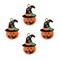John Bead Sweet & Petite Pumpkin Witch Halloween Charms, 4pcs